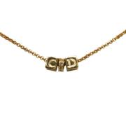 Pre-owned Gullgult Dior-halskjede i gull