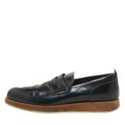 Pre-owned Navy Leather Louis Vuitton Flats