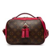 Pre-owned Brunt lerret Louis Vuitton Saintonge