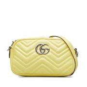 Pre-owned Gult skinn Gucci Marmont