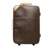 Pre-owned Brunt skinn Louis Vuitton reiseveske