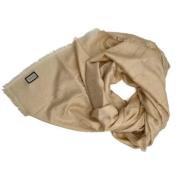 Pre-owned Beige stoff Gucci skjerf