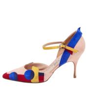 Pre-owned Flerfarget semsket manolo blahnik haeler