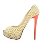 Pre-owned Gul semsket skinn Christian Louboutin haeler