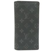 Pre-owned Svart lerret Louis Vuitton lommebok