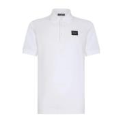 Optical White Piqué Polo Shirt