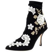 Pre-owned Svart stoff Dolce & Gabbana stovler