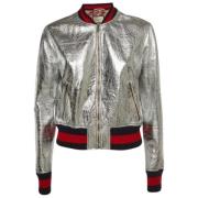 Pre-owned Gucci-jakke i metallisk skinn