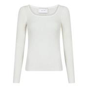 Myk Boucle Bluse - Off White