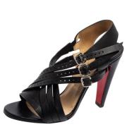 Pre-owned Svart skinn Christian Louboutin Sandaler