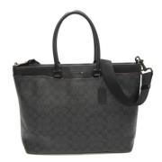 Pre-owned Brown Canvas Coach Tote