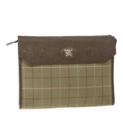 Pre-owned Brunt stoff Burberry Clutch