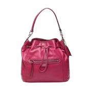 Pre-owned Rosa skinn Coach veske