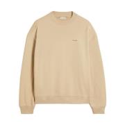 Beige Relaxed Crew Top