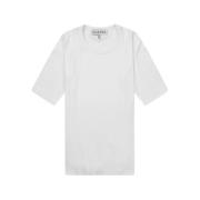 Hvit Mutula T-skjorte med albuelange ermer