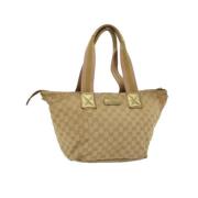 Pre-owned Beige Canvas Gucci Tote