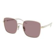 Pale Gold/Light Brown Violet Sunglasses