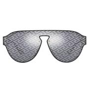 Svart/Grå Blå Monogram Solbriller