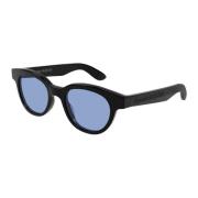 Svart/Lys Blå Solbriller