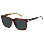 Brown Horn/Blue Sunglasses