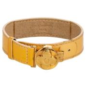 Pre-owned Gult Louis Vuitton-armband i skinn