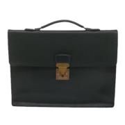 Pre-owned Gronn Louis Vuitton-koffert i skinn