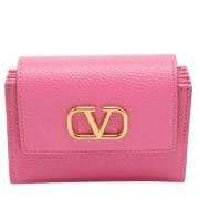 Pre-owned Rosa skinn Valentino lommebok