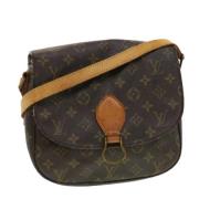 Pre-owned Brunt lerret Louis Vuitton Saint Cloud