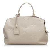 Pre-owned Gra Louis Vuitton-veske i skinn