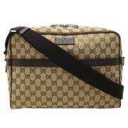 Pre-owned Rodt lerret Gucci Crossbody Bag