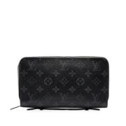 Pre-owned Svart lerret Louis Vuitton lommebok