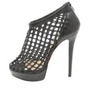 Pre-owned Svart skinn Christian Louboutin stovler