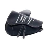 Pre-owned Svart skinn Dior sadelveske