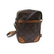 Pre-owned Brunt lerret Louis Vuitton Donau