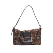 Pre-owned Flerfarget stoff Fendi baguette