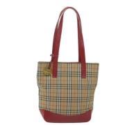 Pre-owned Beige Stoff Burberry Tote