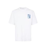 Hvit Samsøe Samsøe Sawind Uni T-Shirt 11725 T-Skjorte H