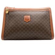 Pre-owned Brun Celine Clutch i skinn