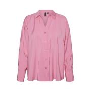 Vmqueeny Oversize Skjorte i Pink Cosmos