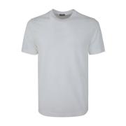 Hvit kortermet T-skjorte
