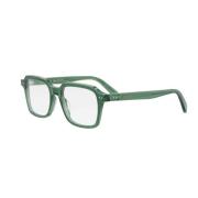 Grønne briller med firkantet ramme