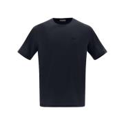 Blå Crewneck T-skjorte - Modell: Jg00023Ur