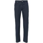 Klassiske Slim Fit Marineblå Jeans
