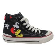 Sort Mickey Mouse Damesneakers