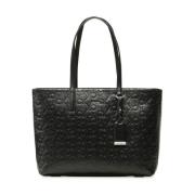 Must Shopper Md - Emb Mono Bag Black
