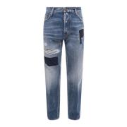 Blå Ripped Denim Jeans - Aw23 Kolleksjon