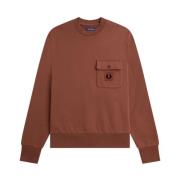 Klassisk Crewneck Badge Sweatshirt