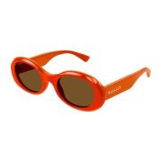 Gule Oransje Solbriller for Kvinner