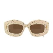 Glamorøse Cat-Eye Solbriller med Strass
