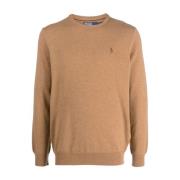 Brun Sweaters LS CN Pp-Langermet-Pullover